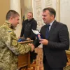 На Львівщині учасникам АТО вручили бойові нагороди до Дня захисника України