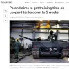 ​Польща намагатиметься скоротити час на підготовку українських екіпажів Leopard 2 до п'яти тижнів, — Reuters
