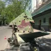 ​Російське вторгнення в Україну : У центрі Києва можна побачити підбиту російську техніку