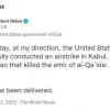​США точним ударом з безпілотника вбили лідера «Аль-Каїди»