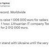 У Литві за годину зібрали 1 млн євро на радари для України