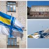 У Києві підняли Військово-Морський Прапор ЗСУ  У Києві підняли Військово-Морський Прапор ЗСУ