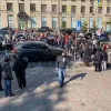 ​Возле стадиона «Динамо» протестующие перекрыли дорогу 