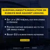 ​Російське вторгнення в Україну : European Parliament Resolution on russia’s war against Ukraine