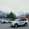 Автівки ООН на парковці в Києві сьогодні виглядають так