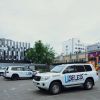 Автівки ООН на парковці в Києві сьогодні виглядають так Автівки ООН на парковці в Києві сьогодні виглядають так