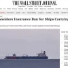 ​ЄС у рамках нового пакету санкцій розглядає заборону на страхування суден, що перевозять нафту орди, - The Wall Street Journal