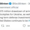 Держсекретар США Блінкен, який сьогодні перебуває з візитом у Києві, офіційно підтвердив передачу понад $2 млрд доларів Україні та ще $18 млрд європейським країнам на оборонні цілі Держсекретар США Блінкен, який сьогодні перебуває з візитом у Києві, офіційно підтвердив передачу понад $2 млрд доларів Україні та ще $18 млрд європейським країнам на оборонні цілі