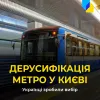 ​Російське вторгнення в Україну : Перейменування станцій метро у Києві