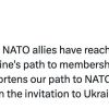 Союзники НАТО досягли консенсусу щодо усунення ПДЧ зі шляху України до вступу в НАТО, — глава МЗС України Союзники НАТО досягли консенсусу щодо усунення ПДЧ зі шляху України до вступу в НАТО, — глава МЗС України