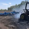 Російське вторгнення в Україну : На Харківщині ворожа ракета влучила у трактор