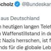 Канцлер Німеччини Олаф Шольц прокоментував сьогоднішні переговори з путіним. Канцлер Німеччини Олаф Шольц прокоментував сьогоднішні переговори з путіним.