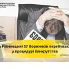 На Рівненщині 57 боржників перебувають у процедурі банкрутства