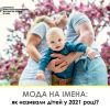 Мода на імена: як називали дітей у 2021 році?	 Мода на імена: як називали дітей у 2021 році?