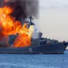 ​Російське вторгнення в Україну : На борту затонулого російського крейсера "Москва" можуть бути дві ядерні боєголовки.