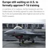 США досі не дали добро на навчання українських пілотів літаками F-16, — Politico