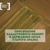 Присвоення кадастрового номеру в державних актах старого зразка Присвоення кадастрового номеру в державних актах старого зразка