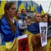 ​У Лісабоні українці вийшли на протест на тлі візиту президента Бразилії 