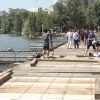 "Дніпровський понт": на Монастирський півострів збудували нову переправу "Дніпровський понт": на Монастирський півострів збудували нову переправу