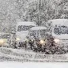 Снігопад спричинив обмеження транспортного руху