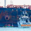 Російське вторгнення в Україну : У Норвегії активісти міжнародної організації захисту навколишнього середовища Greenpeace заблокували шлях російському танкеру з нафтою