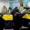 В аеропорту “Бориспіль” попрощалися з загиблими в Ірані українцями