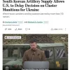 ​Південна Корея таємно направила в Україну сотні тисяч артилерійських снарядів, — WSJ
