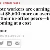 Дослідження компанії Ringover показує, що віддалені співробітники заробляють у середньому на $8500 на рік більше, ніж їхні колеги, які працюють в офісі