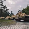 Американські танки Abrams M1A1 на полігоні Графенвер у Німеччині для навчання українських танкістів