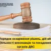 ​Порядок оскарження рішень, дій або бездіяльності виконавців та посадових осіб органів державної виконавчої служби