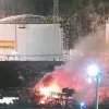 ​У Краснодарському краї рф "невідомі безпілотники" підірвали місцеву нафтобазу: почалася пожежа (відео)