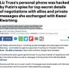 Телефон екс-прем'єр-міністра Британії Ліз Трасс був зламаний «шпигунами путіна», – повідомляє Daily Mail