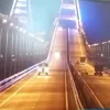 ​??Момент вибуху на Кримському мосту з камер відеоспостереження 