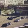​Президент Зеленський опублікував відео з моментом влучання російської ракети по житловій дев'ятиповерхівці в Запоріжжі
