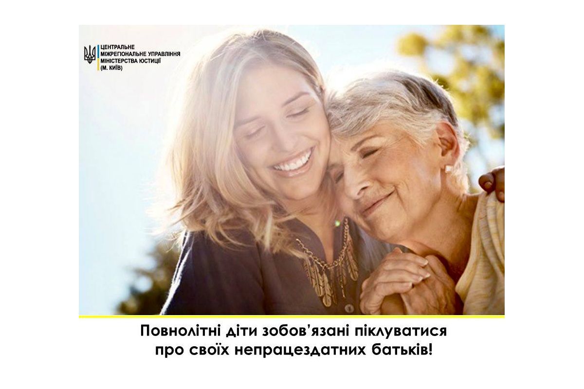 Щодо обов'язку неповнолітніх дітей піклуватися про батьків Щодо обов'язку неповнолітніх дітей піклуватися про батьків