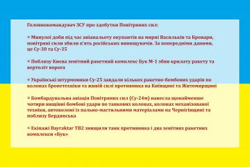 Головнокомандувач ЗСУ про здобутки Повітряних сил Головнокомандувач ЗСУ про здобутки Повітряних сил