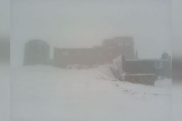 Снег и туман: в сети показали фото "зимнего" лета в Карпатах Снег и туман: в сети показали фото "зимнего" лета в Карпатах