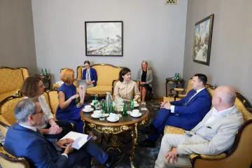 ​Ірина Венедіктова зустрілась із спікером парламенту Естонії Рійгікогу Юрі Ратасом (ФОТО)