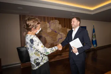 ​Денис Монастирський провів зустріч із Послом Німеччини в Україні Анкою Фельдгузен 