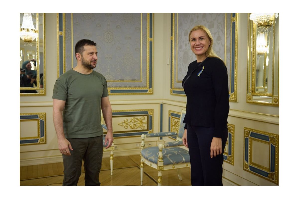 Зеленський зустрівся з єврокомісаром з питань енергетики Кадрі Сімсон Зеленський зустрівся з єврокомісаром з питань енергетики Кадрі Сімсон