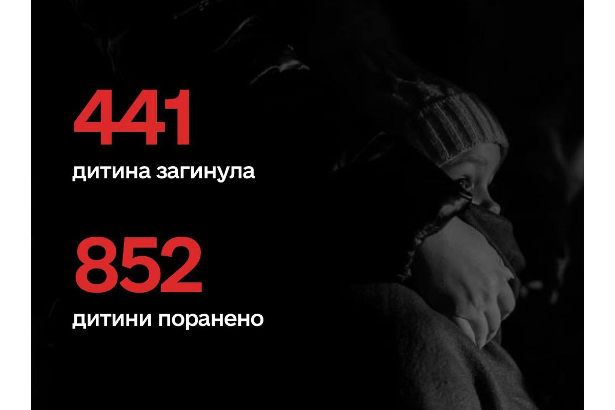 Від початку війни росія вбила 441 дитину Від початку війни росія вбила 441 дитину