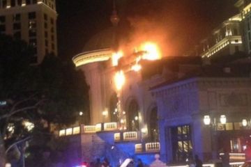 В Лас-Вегасе горело известное казино 	  	 	    			 	  	В Лас-Вегасе горело известное казино