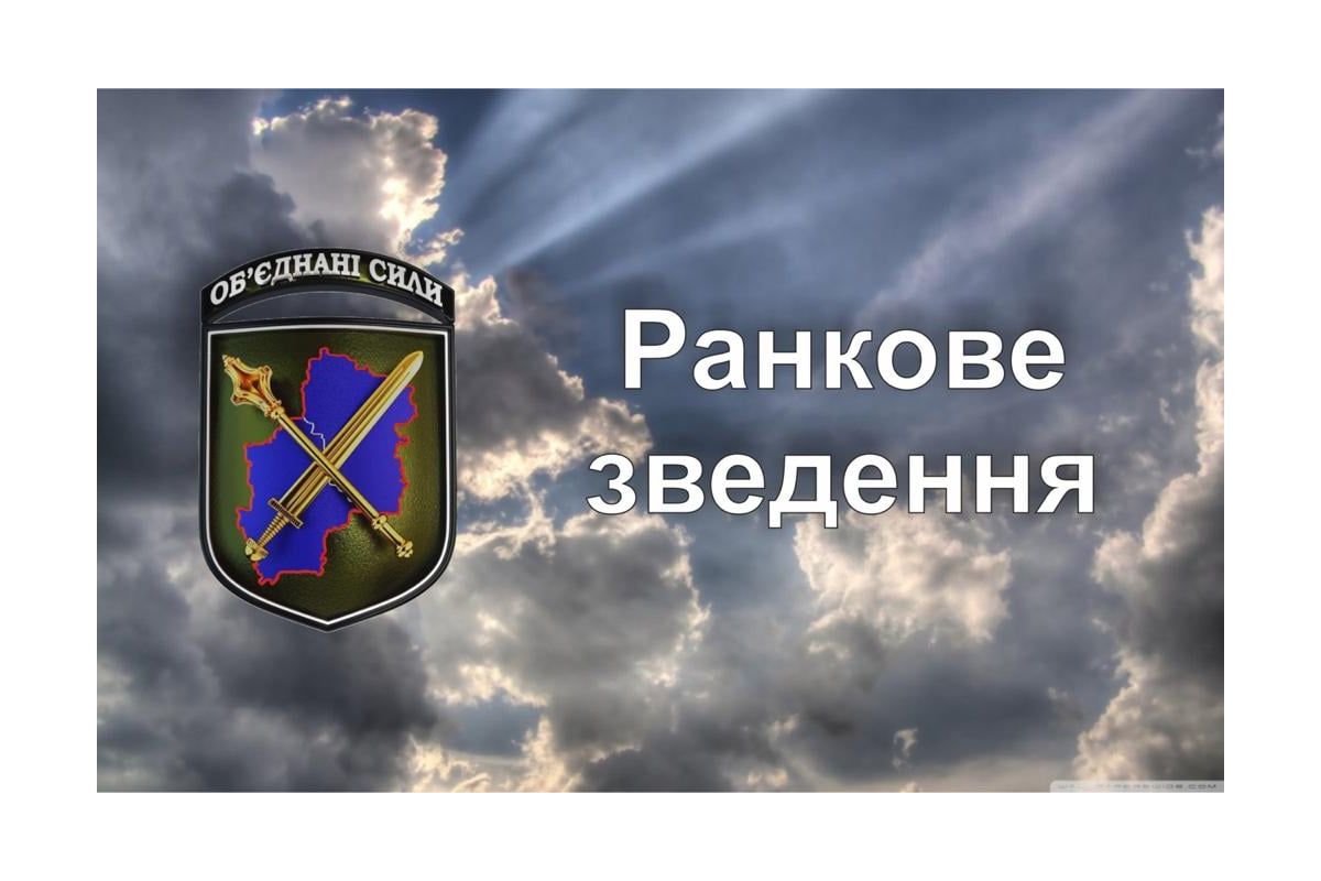 Ранкове зведення щодо ситуації в районі проведення операції Об’єднаних сил станом на 7.00 2 жовтня 2021 року