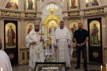 Петровський Олександр Володимирович: Освячення ікон на території храмового комплексу в День Народження Мецената Єпархії Петровський Олександр Володимирович: Освячення ікон на території храмового комплексу в День Народження Мецената Єпархії