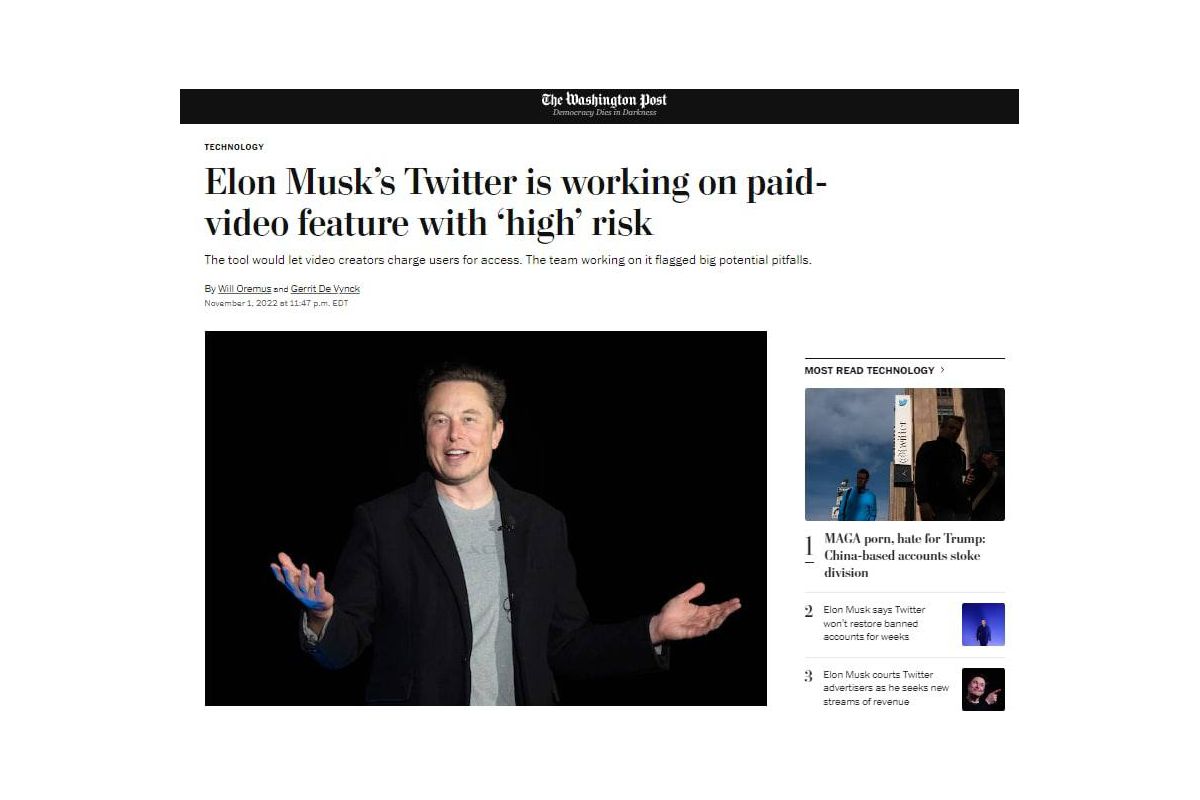 Компанія Ілона Маска Twitter працює над платною функцією Paywalled Video Компанія Ілона Маска Twitter працює над платною функцією Paywalled Video