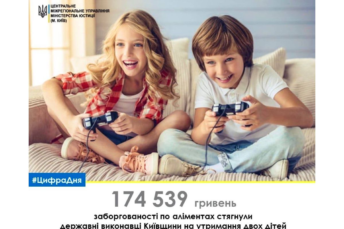 174 тис грн заборгованості по аліментах стягнули державні виконавці Київщини на утримання двох дітей 174 тис грн заборгованості по аліментах стягнули державні виконавці Київщини на утримання двох дітей