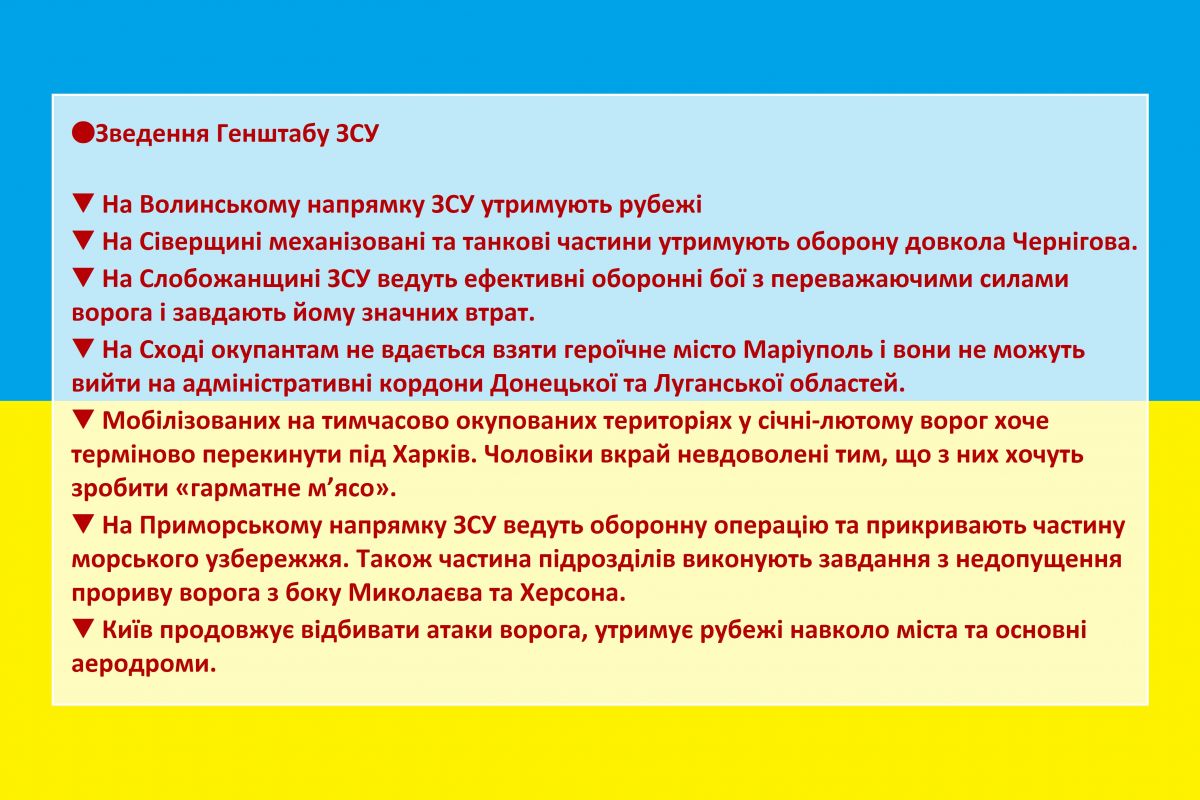 🔴Зведення Генштабу ЗСУ 🔴Зведення Генштабу ЗСУ