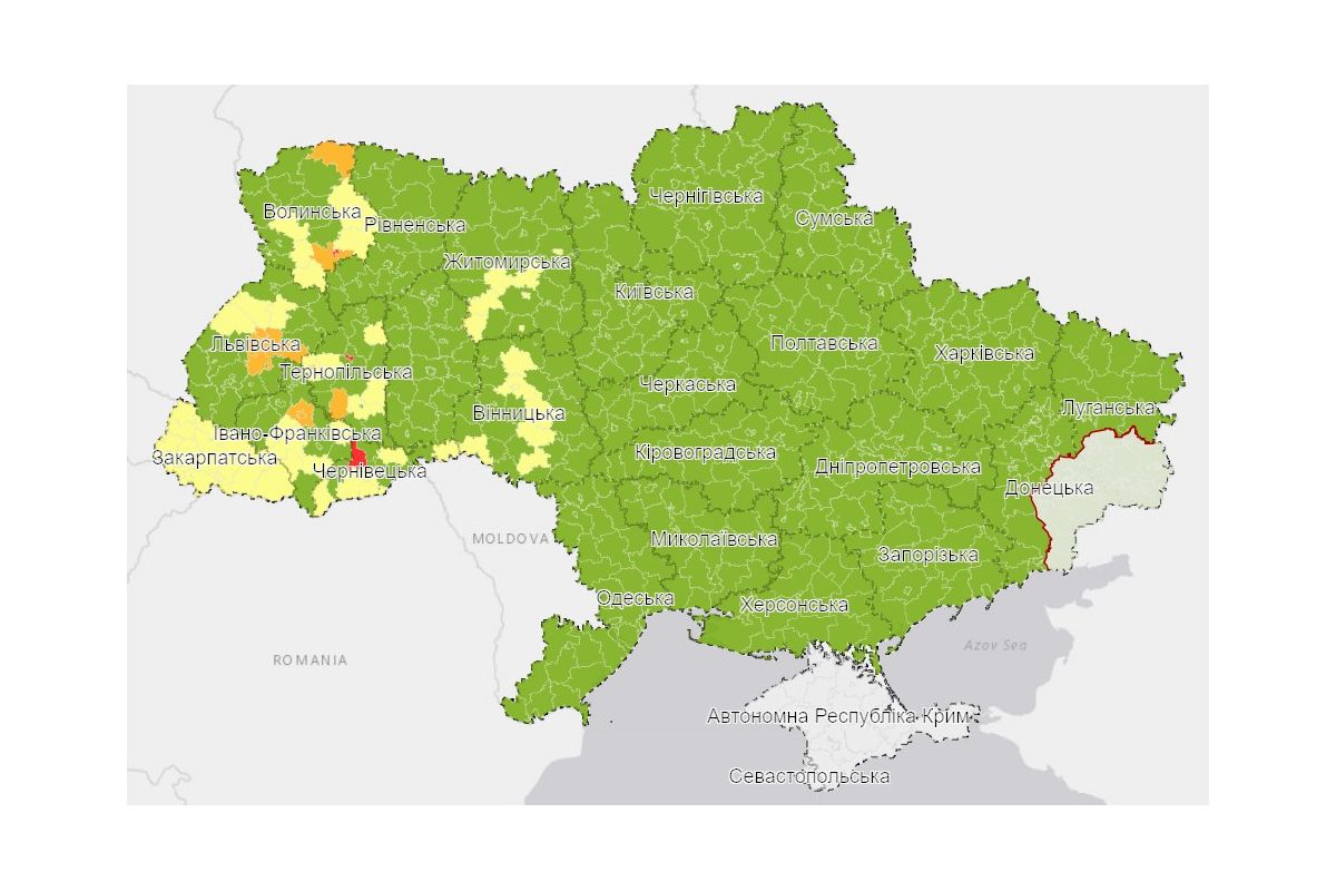 Дніпропетровщина — у «зеленій» зоні епідемічної безпеки Дніпропетровщина — у «зеленій» зоні епідемічної безпеки