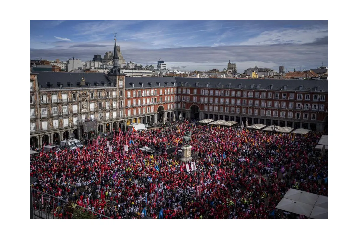 У Мадриді відбувся багатотисячний протест робітників з вимогою підвищити зарплати