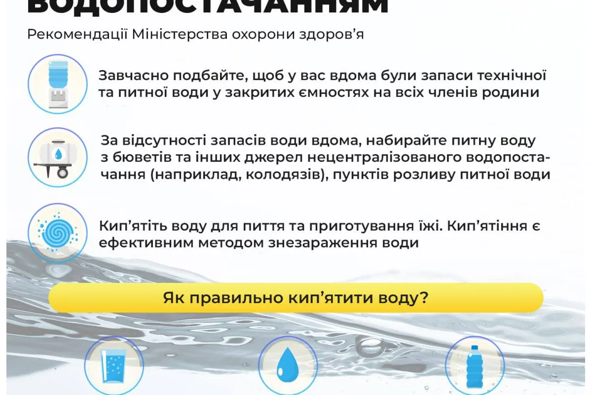 Через відключення електрики на Київщині можуть бути перебої з водою